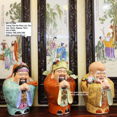 TƯỢNG TAM ĐA PHÚC LỘC THỌ 3 MẦU